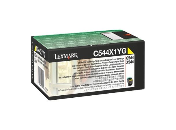 Toner LEXMARK C544X1YG 4K gul 